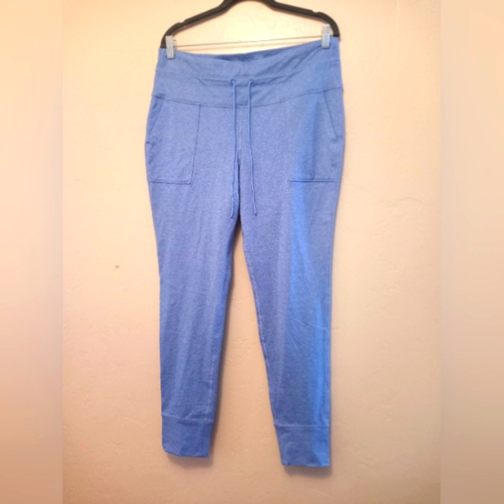 Old Navy Pull On Joggers Women  XL Heather Blue Pockets cotton polyester spandex